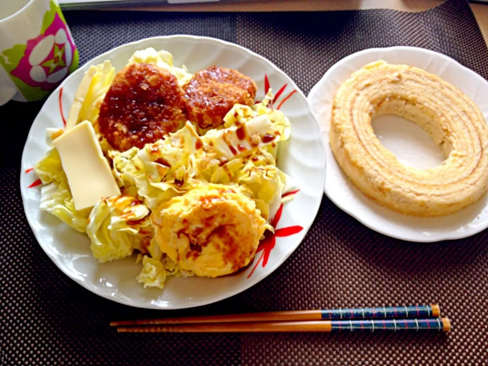 5月7日朝食兼昼食|ばぁさんさん