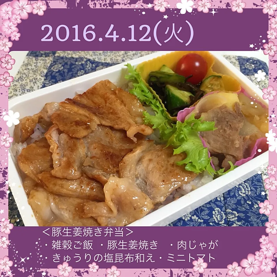 2016年4月12日のお弁当|気まぐれぶるるさん