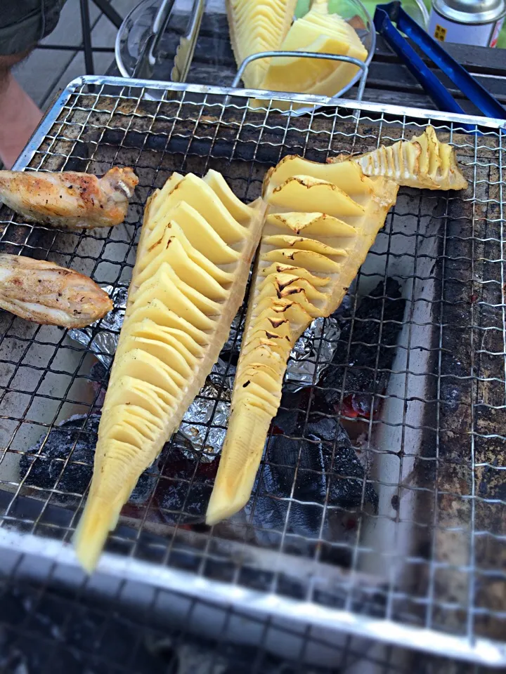 BBQでタケノコ焼き|asamiさん