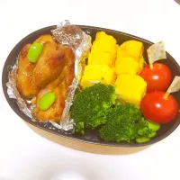 Snapdishの料理写真:＊鶏モモのゆずぽんお弁当＊|なーちゃんさん