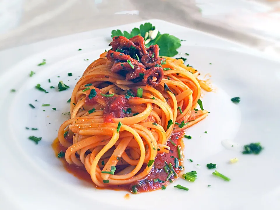 Linguine with Eledone sauce|laura giardinaさん