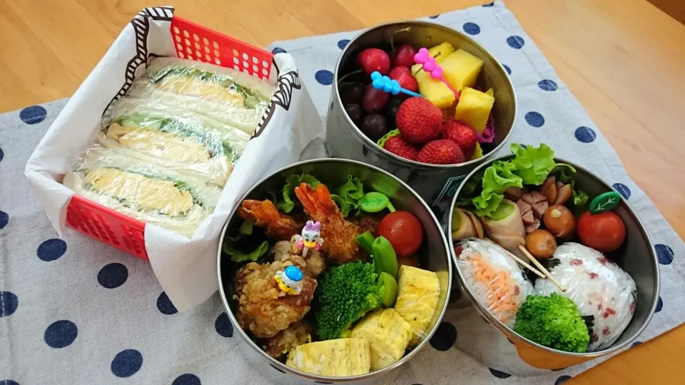 Snapdishの料理写真:5月8日親子遠足のお弁当|あけみさん