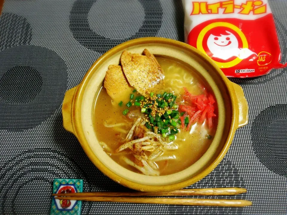 Snapdishの料理写真:初めて食べたマルちゃん‼ハイラーメン🍜😄|☆Yumi☆さん