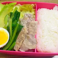 Snapdishの料理写真:豚の塩こうじ焼き弁当♪|なささん