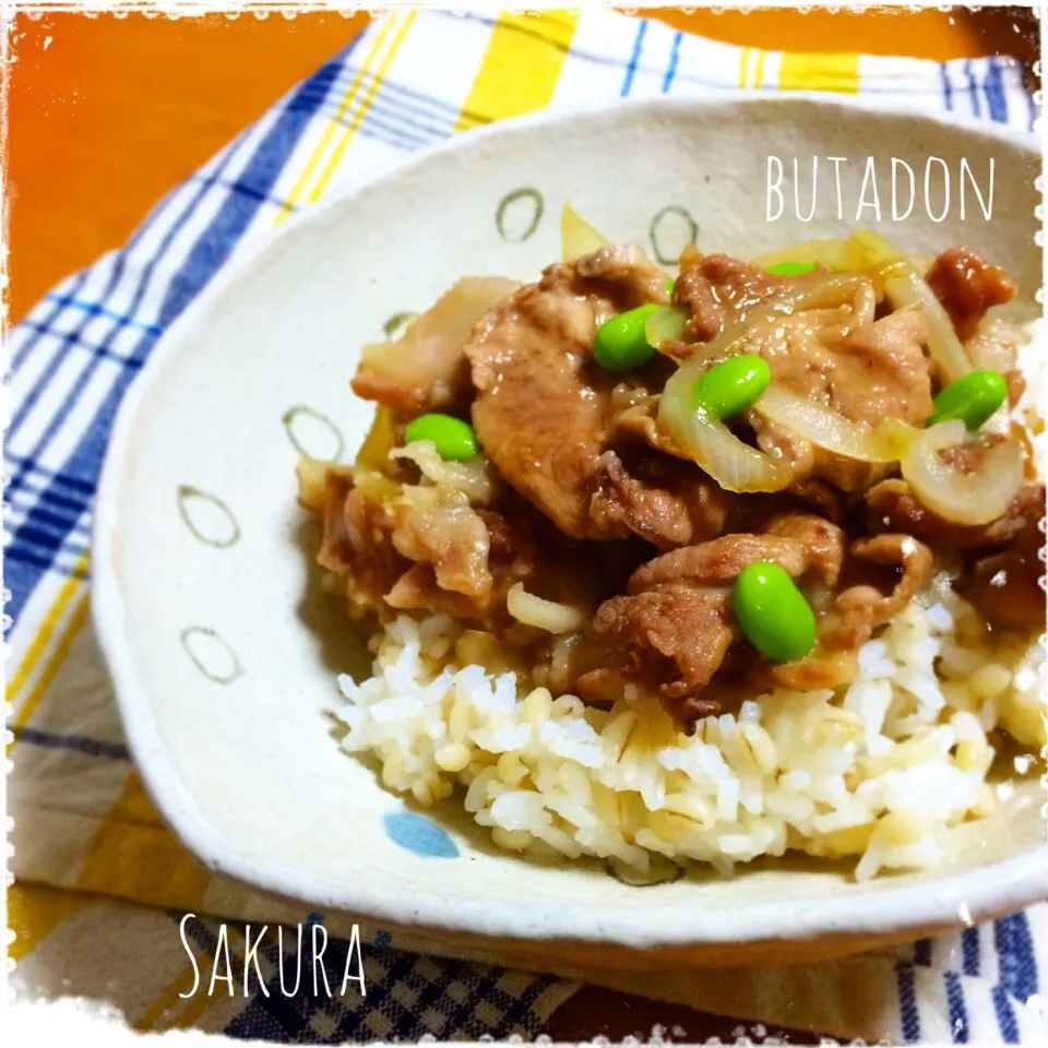 リピ♪キヨシュンさんの料理 危険！ご飯が進みすぎる豚丼🐷|さくちんさん