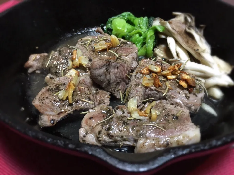 ラム肉のステーキ|さかもとさん