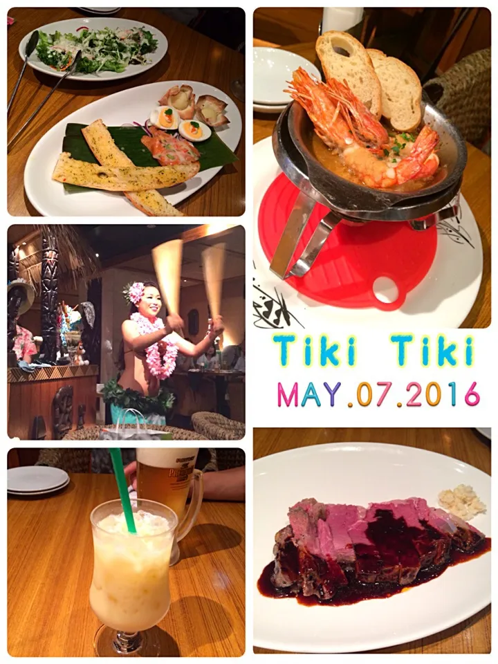 5/7の夕ご飯🍴はTiki Tikiにてハワイアン🌴|みきぴょん♪さん