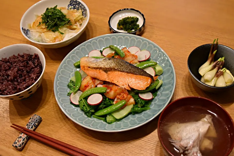 鮭のムニエル定食|ゆきっぴさん