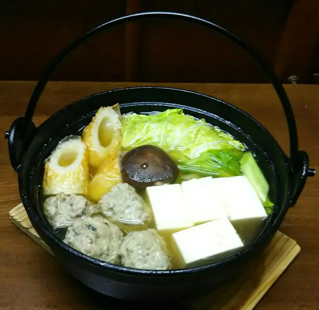 鰯のつみれを小鍋立てに🍲|あらいぐまのしっぽさん