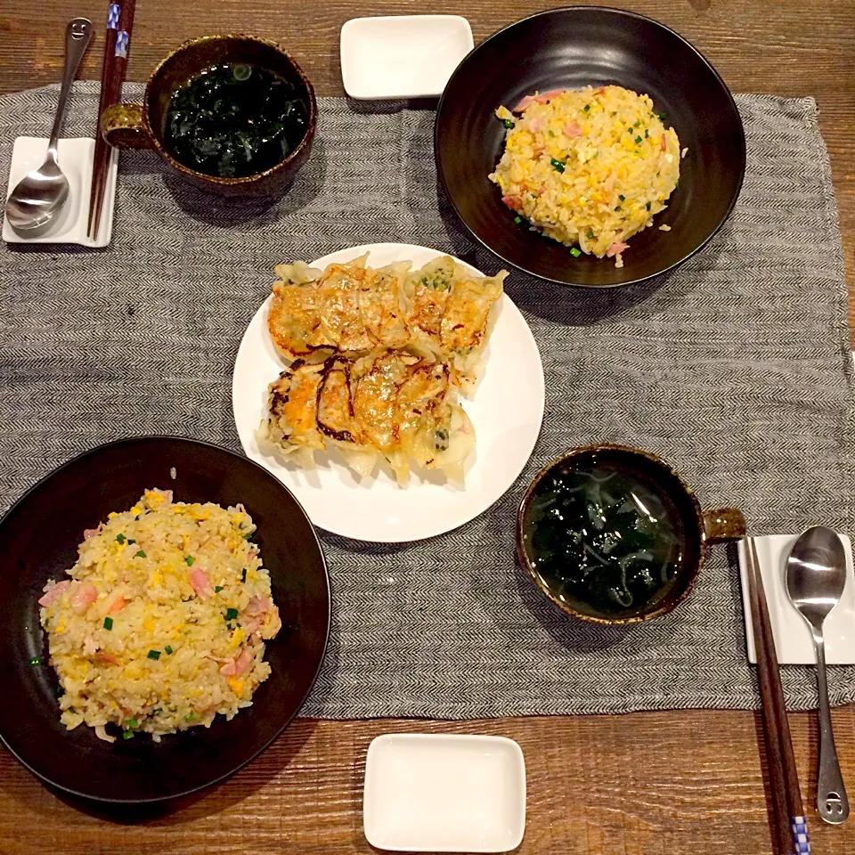 チャーハン、餃子、わかめスープ|Nao Yamadaさん