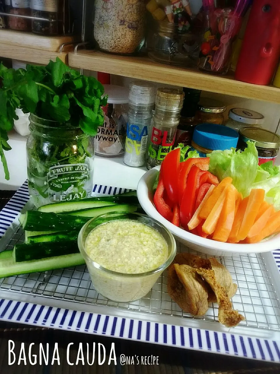 今日のおつまみは、バーニャカウダーBagna cauda🍺我が家のは豆腐で作ってます☺|Kashimanakitchenさん