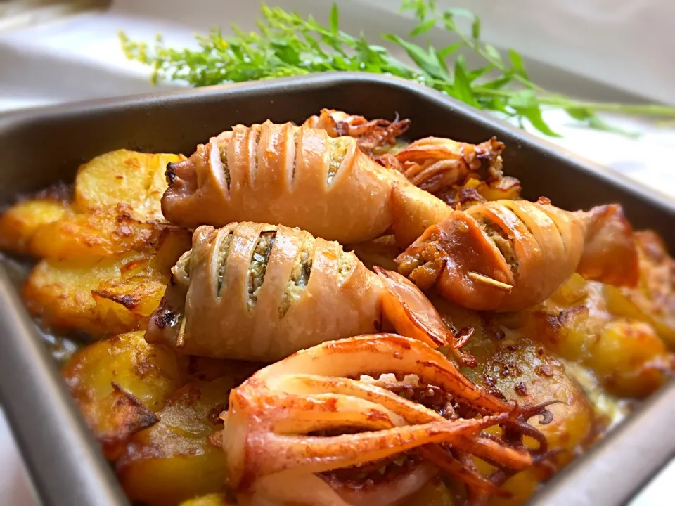 Stuffed roasted squids casserole|laura giardinaさん