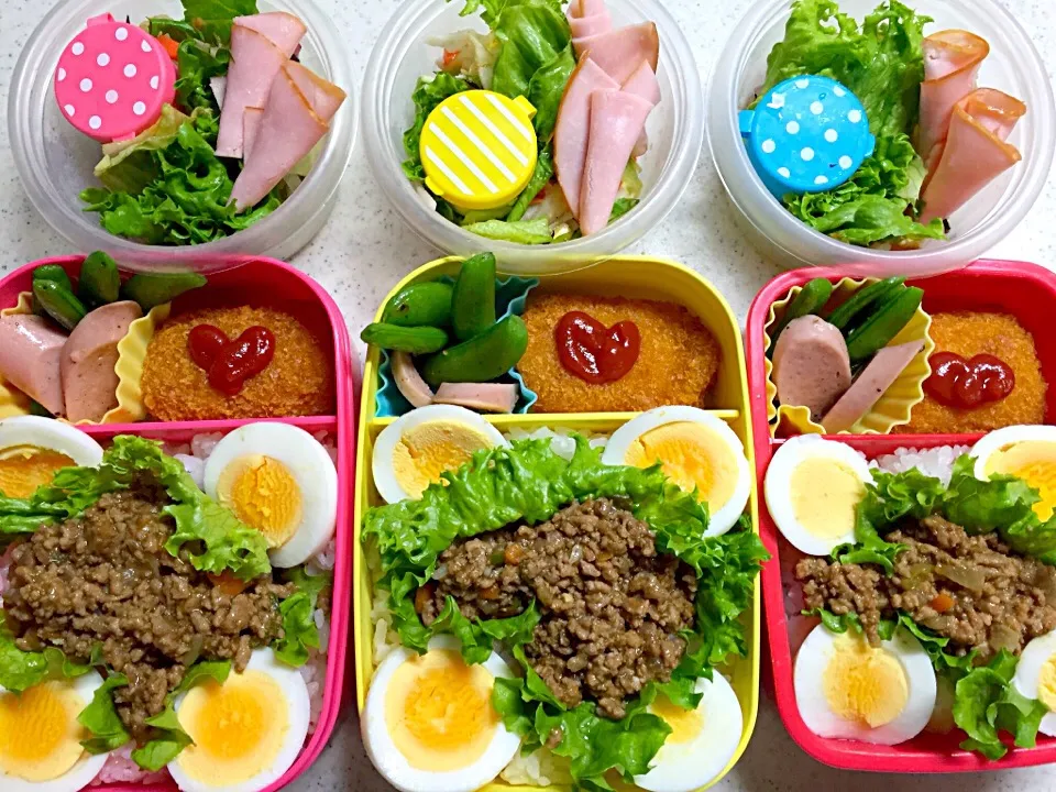 Snapdishの料理写真:ドライカレー弁当☀|peachさん