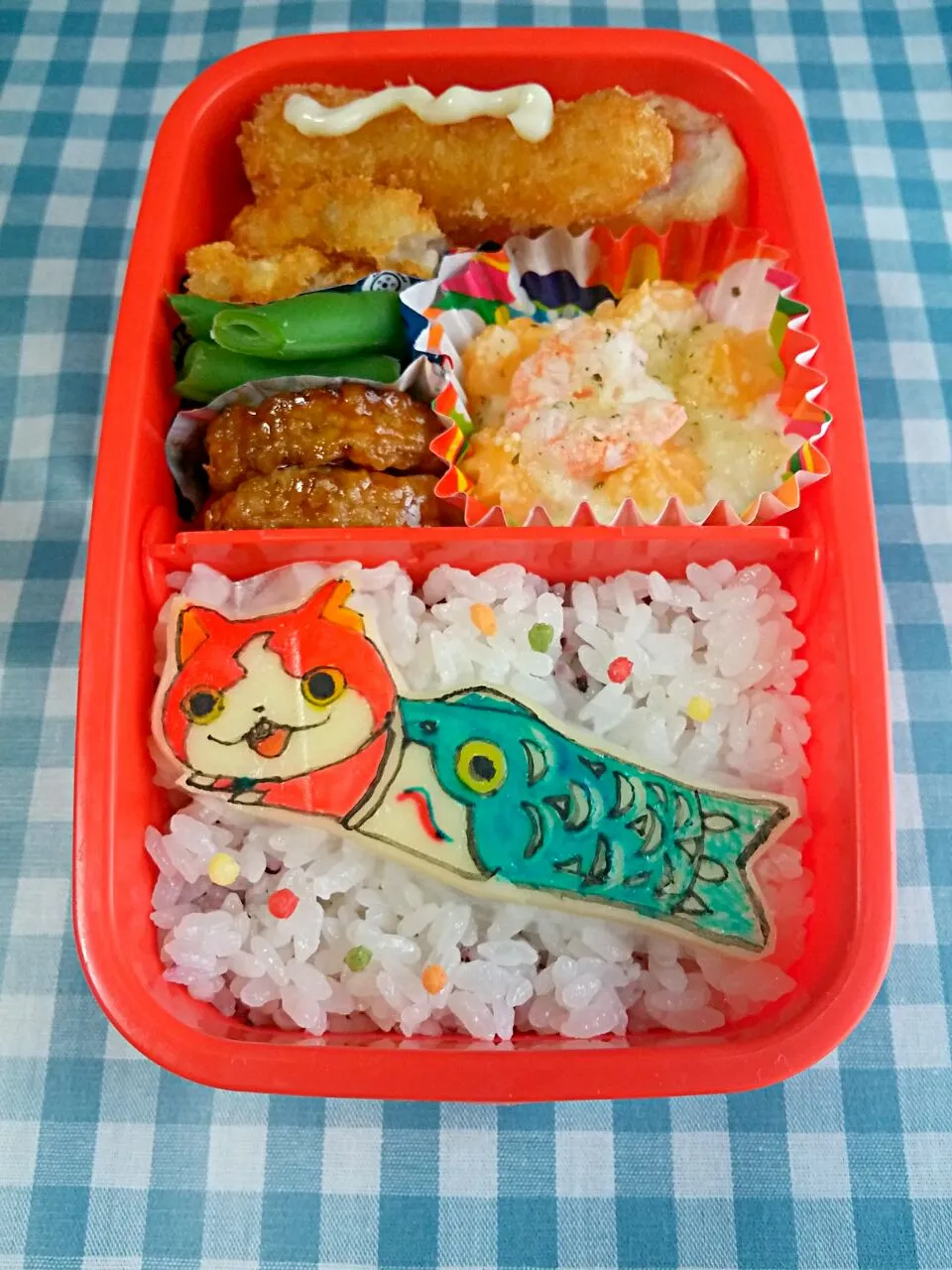 ジバのぼり🎏弁当♪|どんよりーなさん