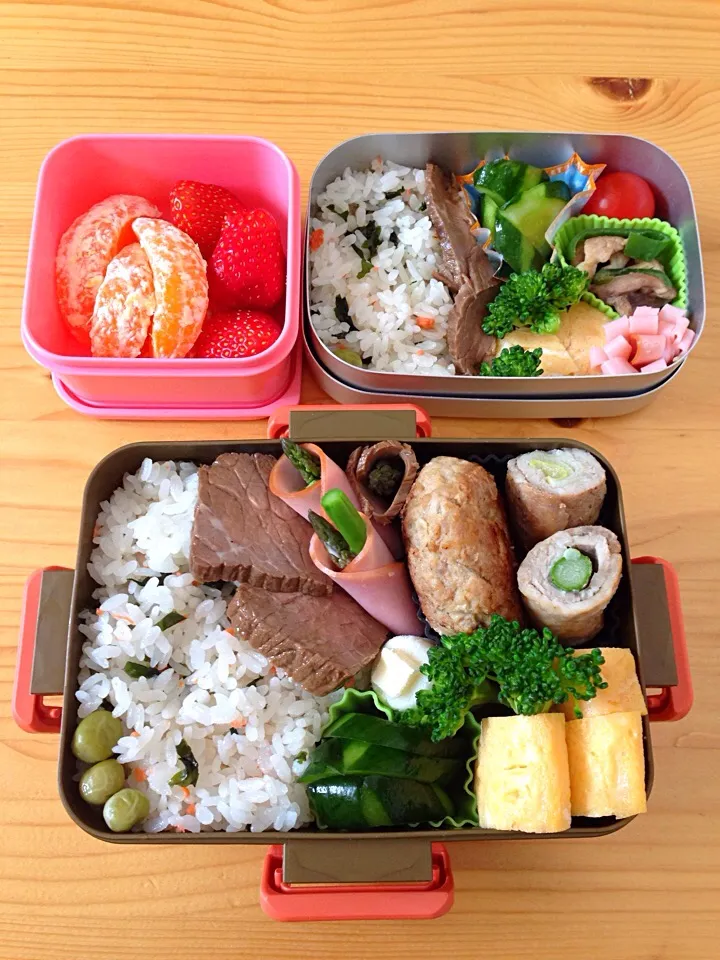 5.10わかめご飯弁当|まゆさん