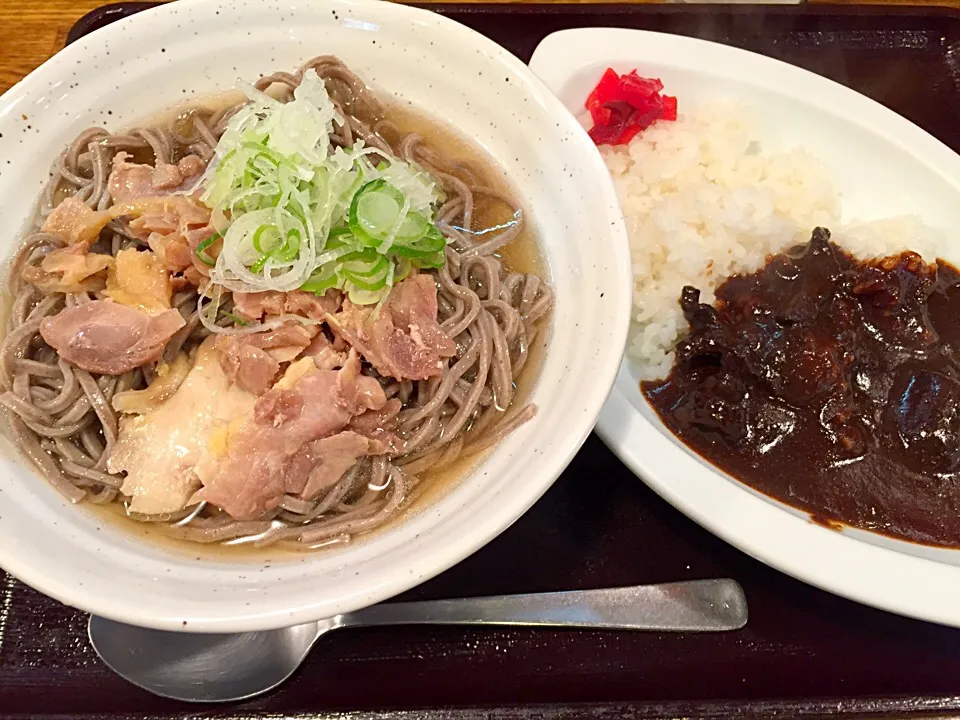 立ち食いそば手帳 名店120［首都圏編］河北や（小川町）冷たい鳥そば、ミニカレーセット|buhizouさん