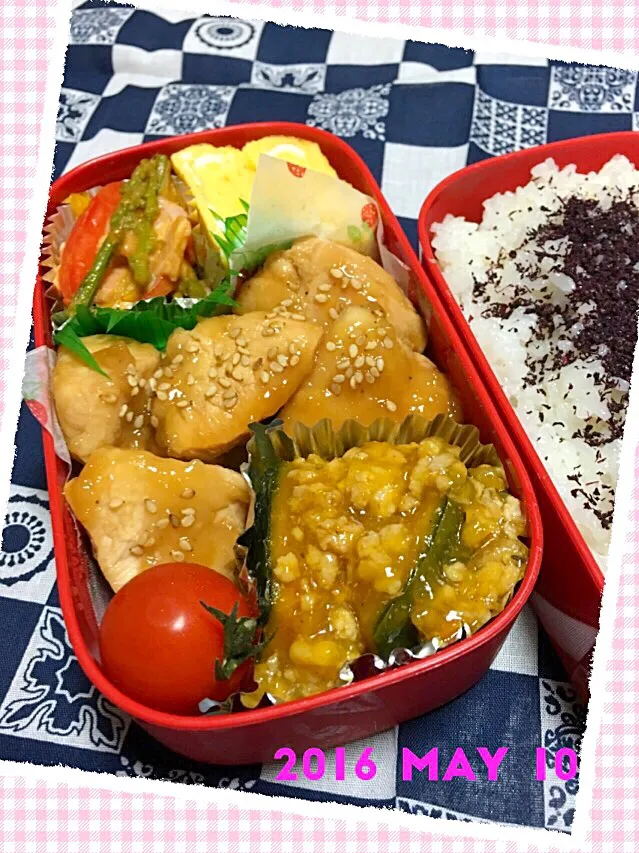 Snapdishの料理写真:５月１０日  息子弁当⚾︎|sesamiさん