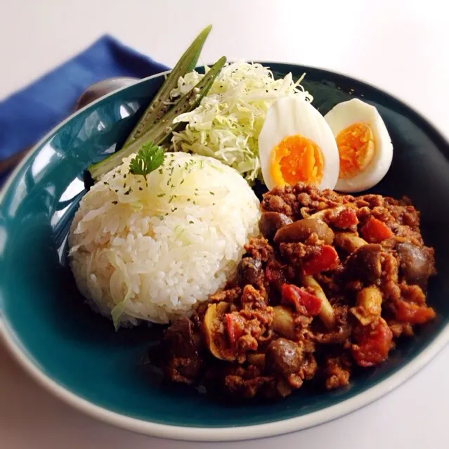 ♡大豆のお肉できのことトマトのキーマカレー♡|miffy・x・さん