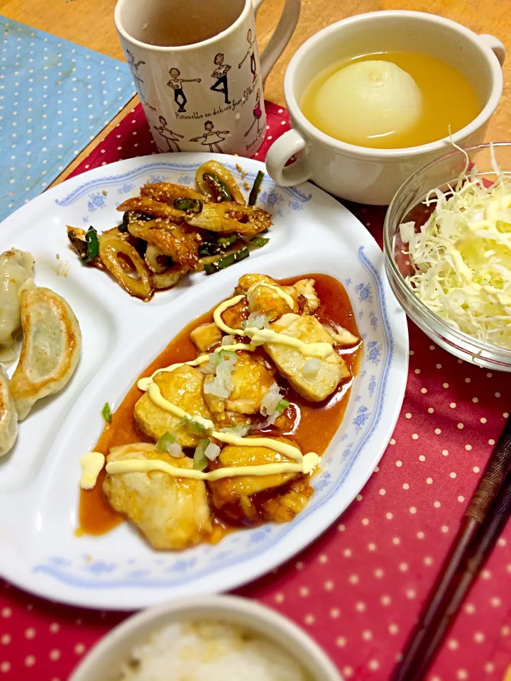 豆腐の照り焼き＊晩ご飯|ゆきさん