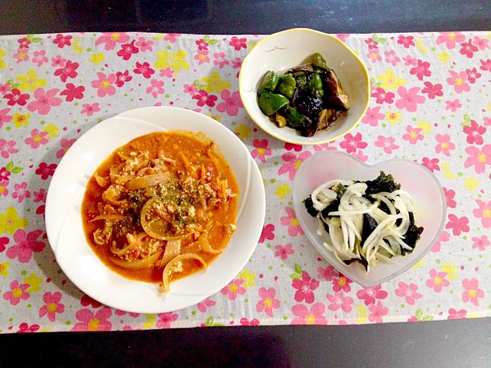 ベジ料理♡トマトと豆腐のシチューのご飯|みよさん