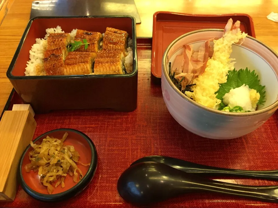 うな重と海老天うどん|ゆまさん