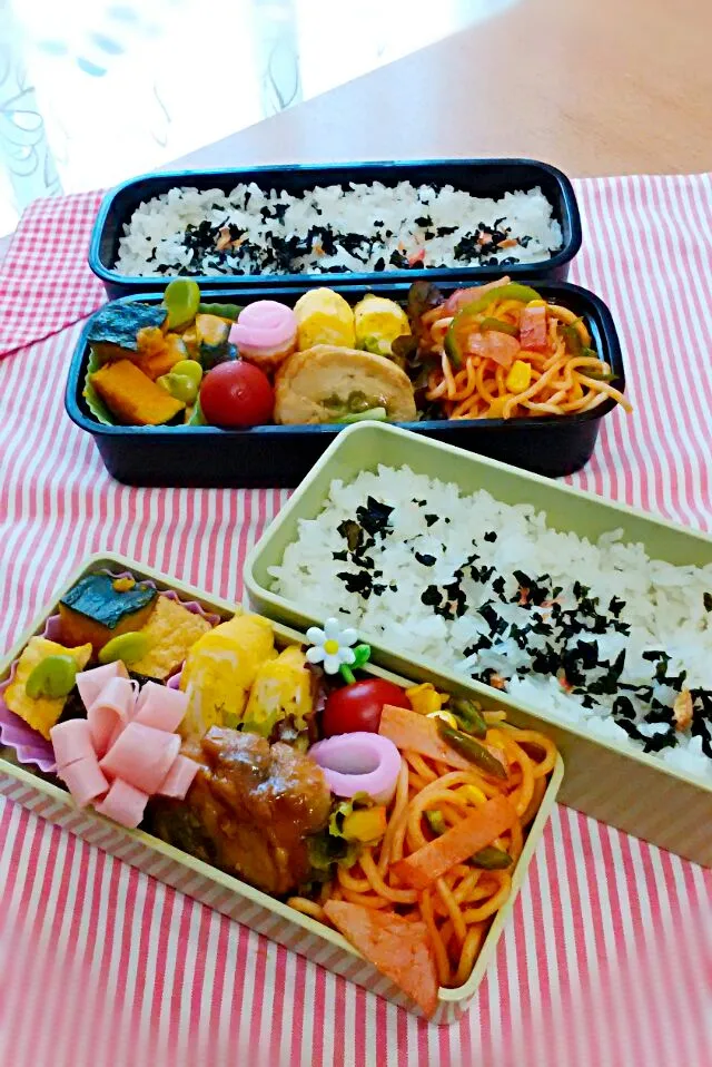 Snapdishの料理写真:5月11日の娘弁当&旦那弁当♪|ノリティアさん