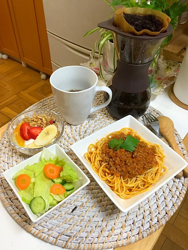 今日はお弁当を作らなくて良かったので、朝ごはんが豪華になりました(*^_^*)|simoneさん