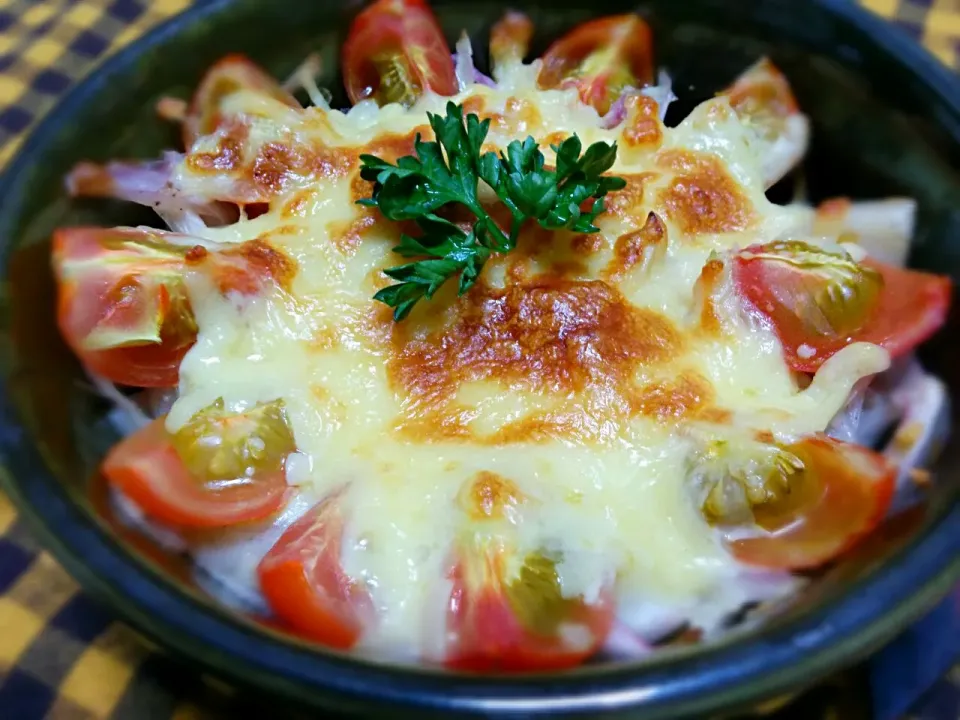 Snapdishの料理写真:桜央里さんのお料理*
～鯖缶とお野菜のチーズ焼き～|ことり*さん