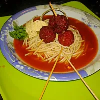 Manchurian with noodles|nilofar isaniさん