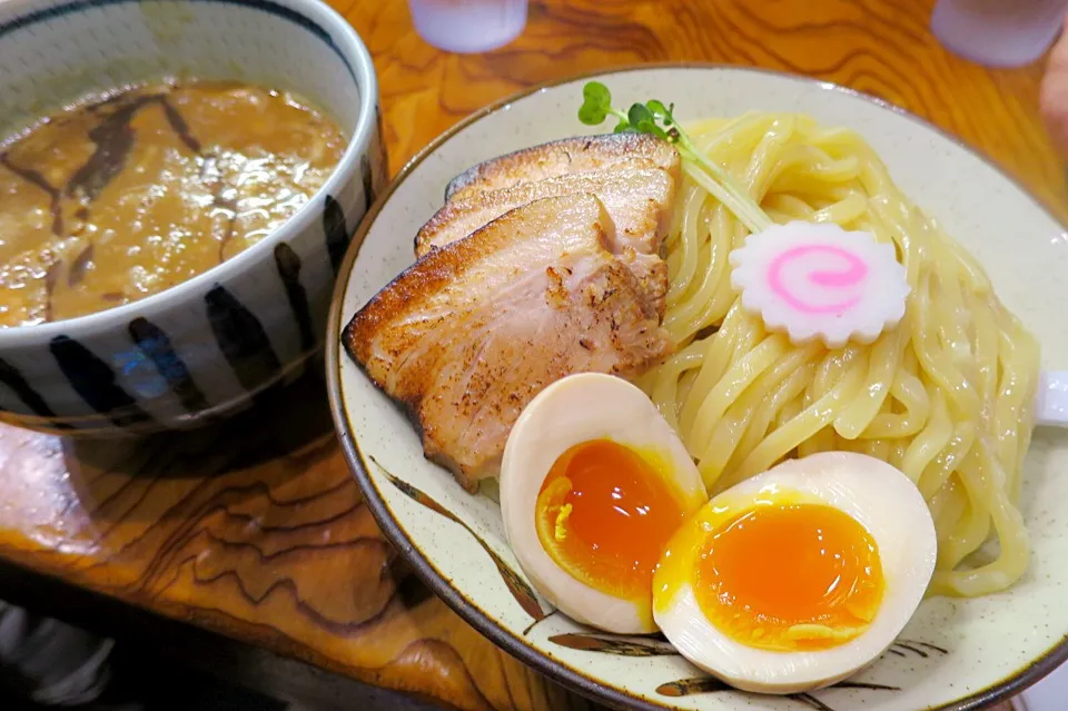 Snapdishの料理写真:特選つけ麺 中盛@朧月|Mickeeさん