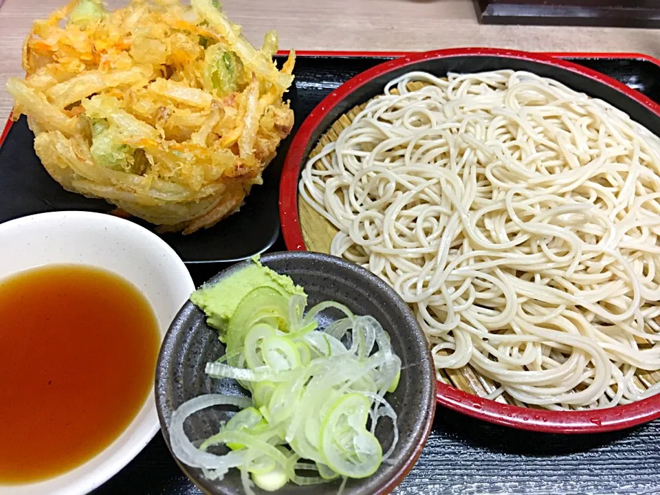 立食いそば手帳 名店120［首都圏編］あり賀せいろう（馬喰横山）かき揚げ天せいろ 160511|ゆうじ.さん