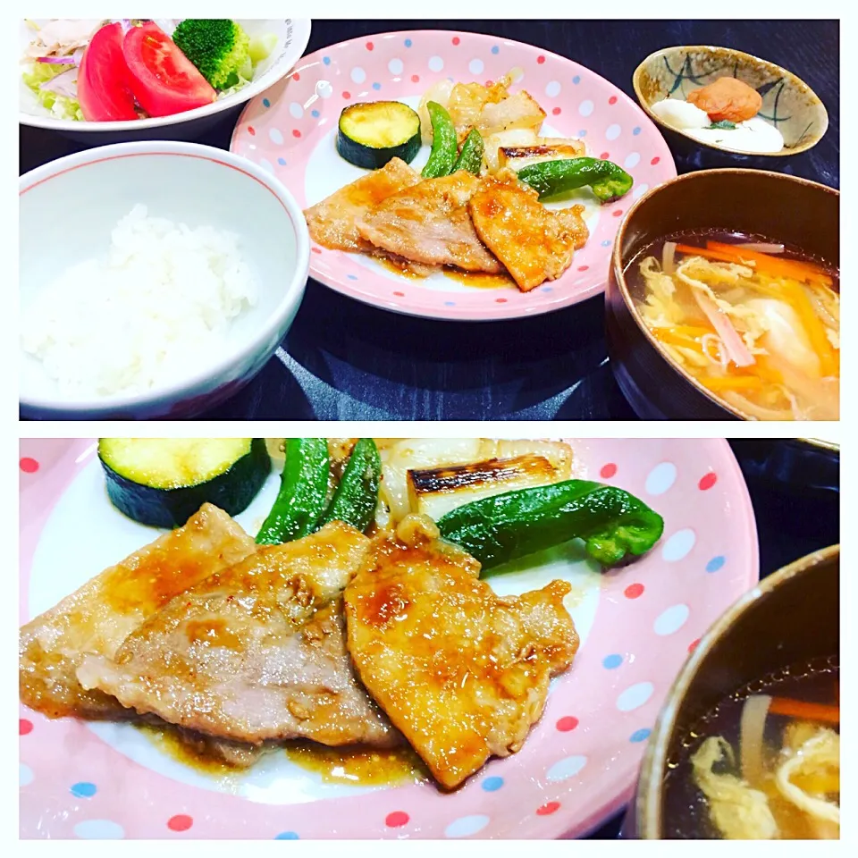 Snapdishの料理写真:焼肉定食！|ふみちゃんさん