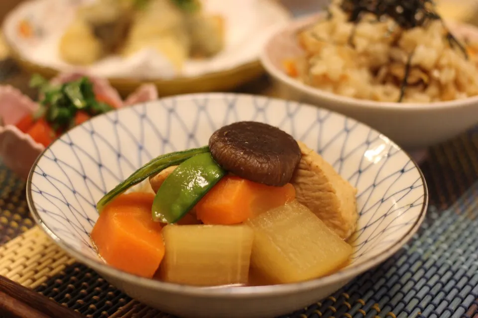 昨日の夕飯は、大根と鶏の煮物|sono.kさん