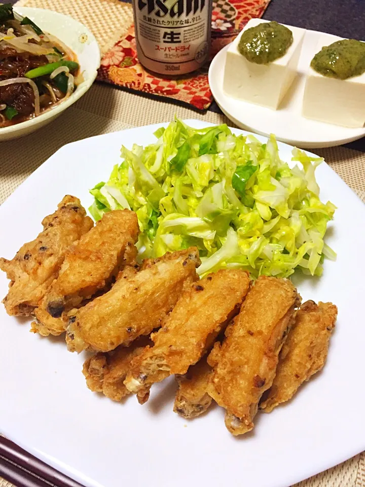 手羽のアンチョビ揚げ|ほっけまんさん