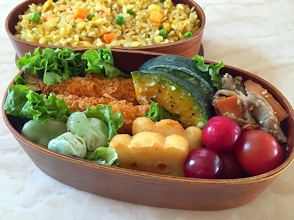 カレーピラフお弁当|ぷわこさん