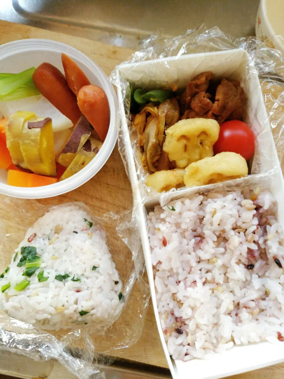 Snapdishの料理写真:今日の公園弁当🍱|トミーサクさん