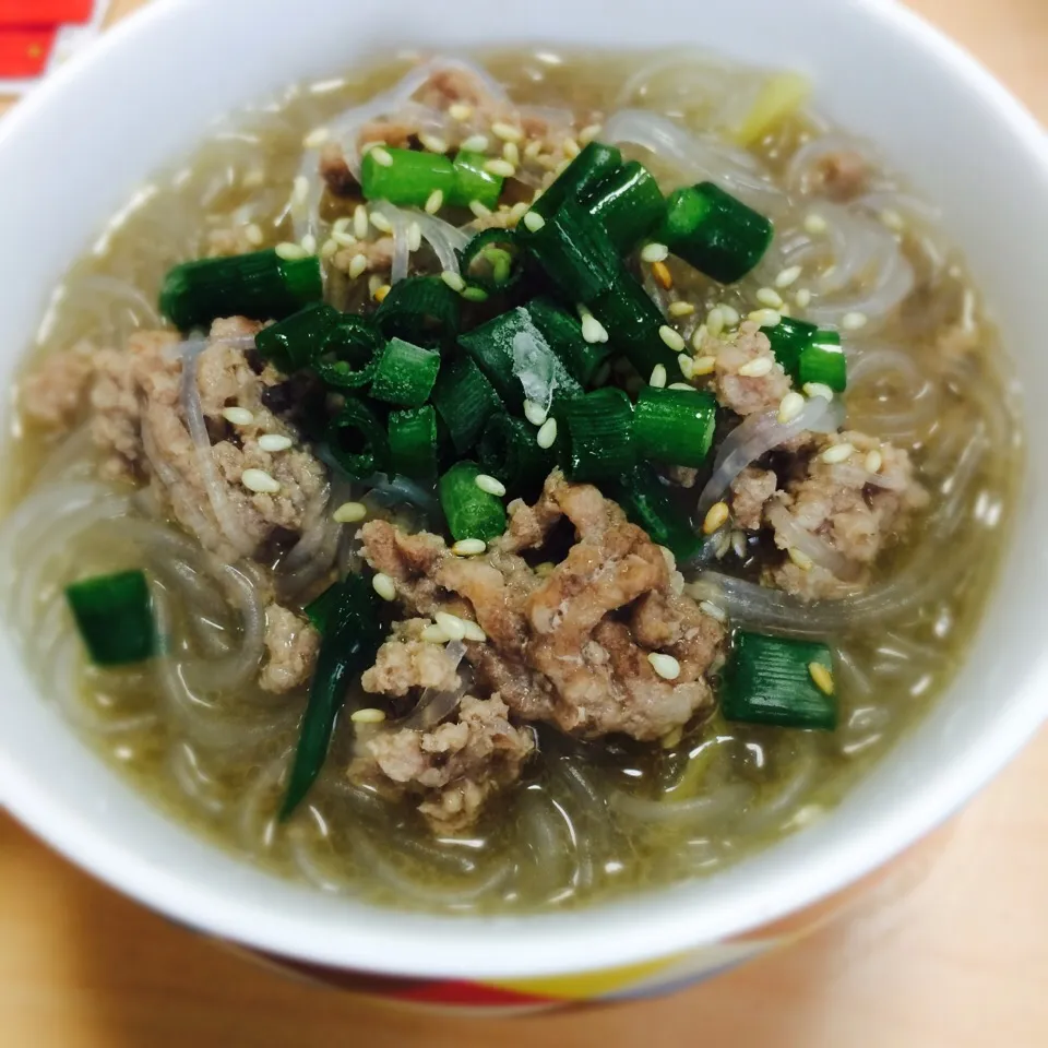 挽き肉と生姜の春雨スープ|はづきさん