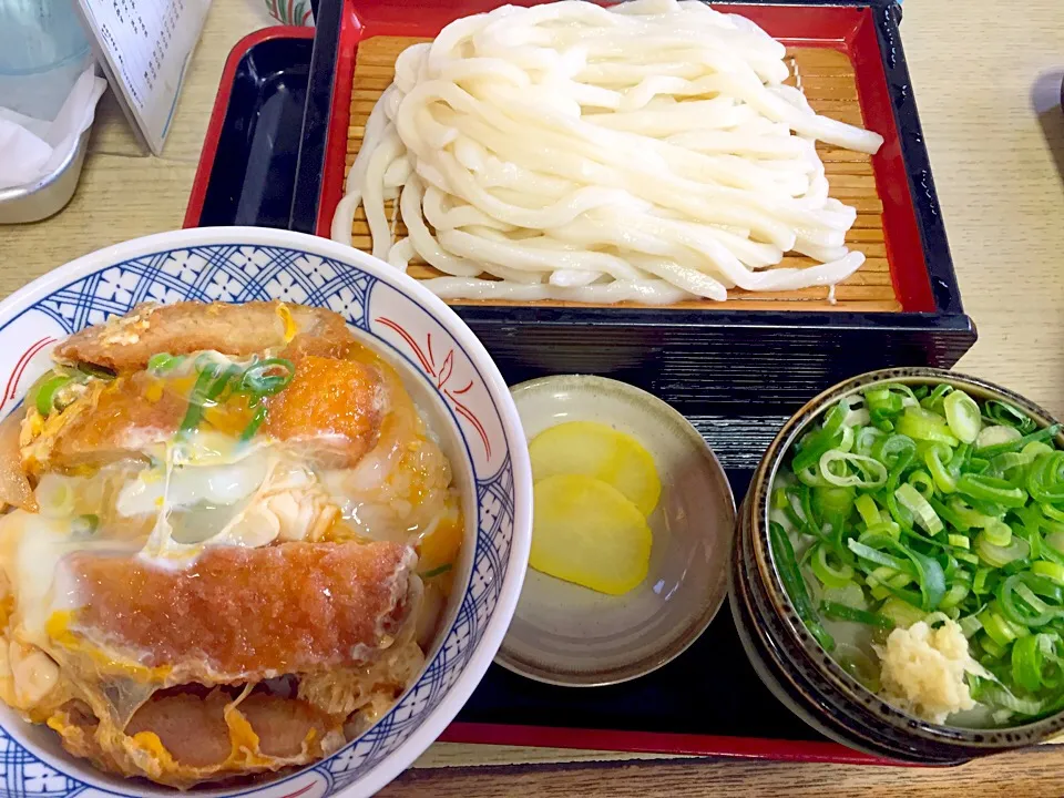 カツ丼 ざるうどん|のんさん