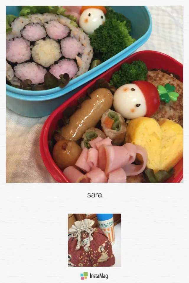 Snapdishの料理写真:遠足予備日のお弁当♪|Naomiさん