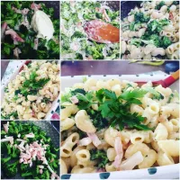 Pasta con brócoli y panceta.|Albana Azzolinaさん