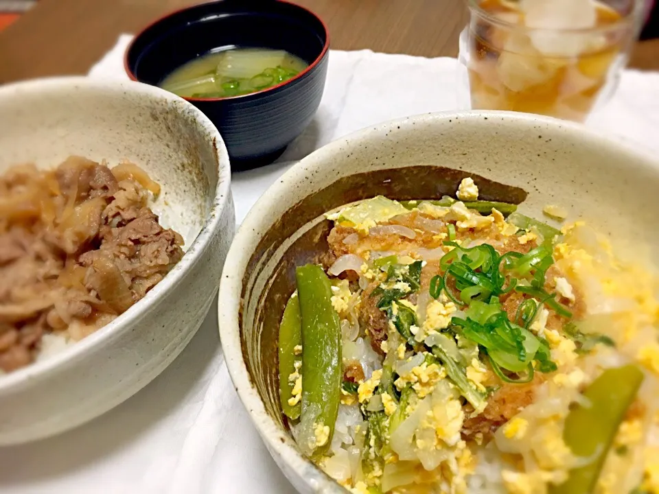 カツとじ丼×牛丼🐮|Shuseiさん