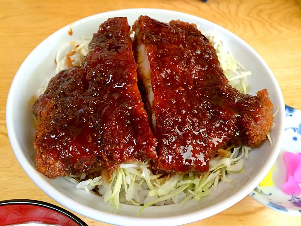 ソースカツ丼|ぴーまんさん