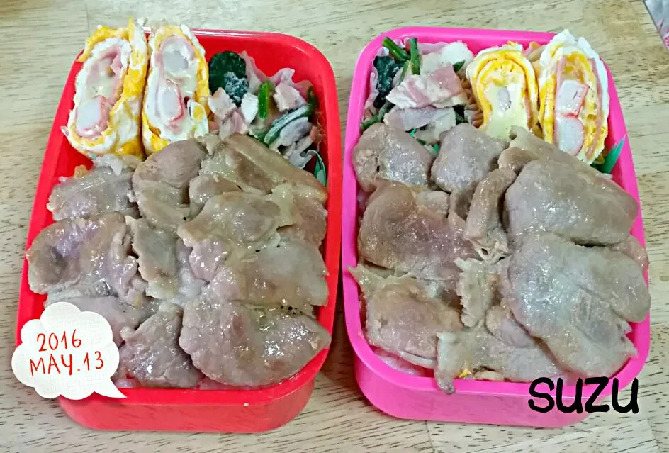 ボリューム満点生姜焼き弁当

 #JKお弁当|suzuさん