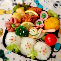 Snapdishの料理写真:唐揚げ弁当。|Cat Miroさん