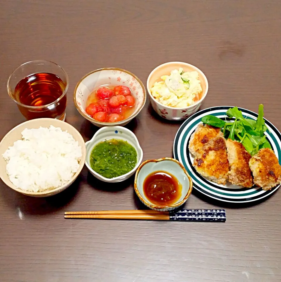 豚肉のマヨパン粉焼きの夜ご飯♡|Mami.Nさん