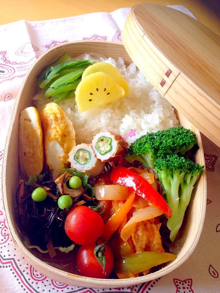 高2息子の酢鶏弁当(*^_^*)|愛ママさん