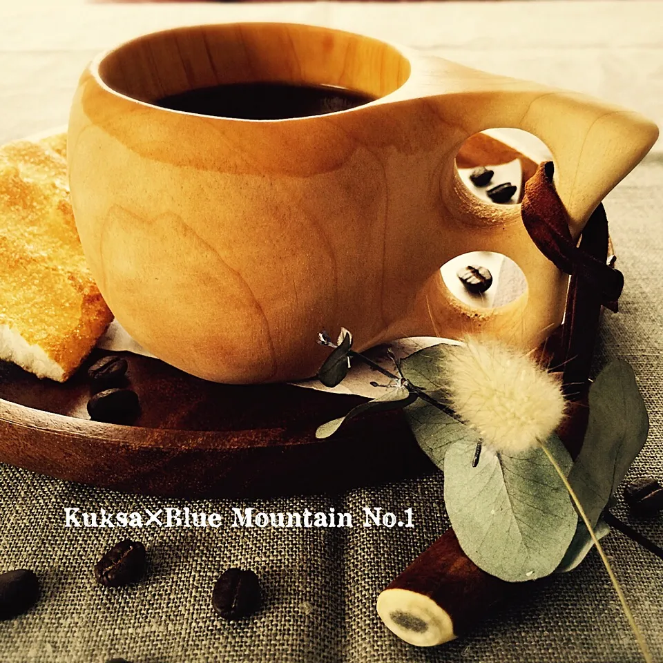 Snapdishの料理写真:Kuksa×Blue Mountain No.1×ざらめ煎餅|シローさん