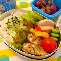 Snapdishの料理写真:鳥ハム弁当|sanaeさん