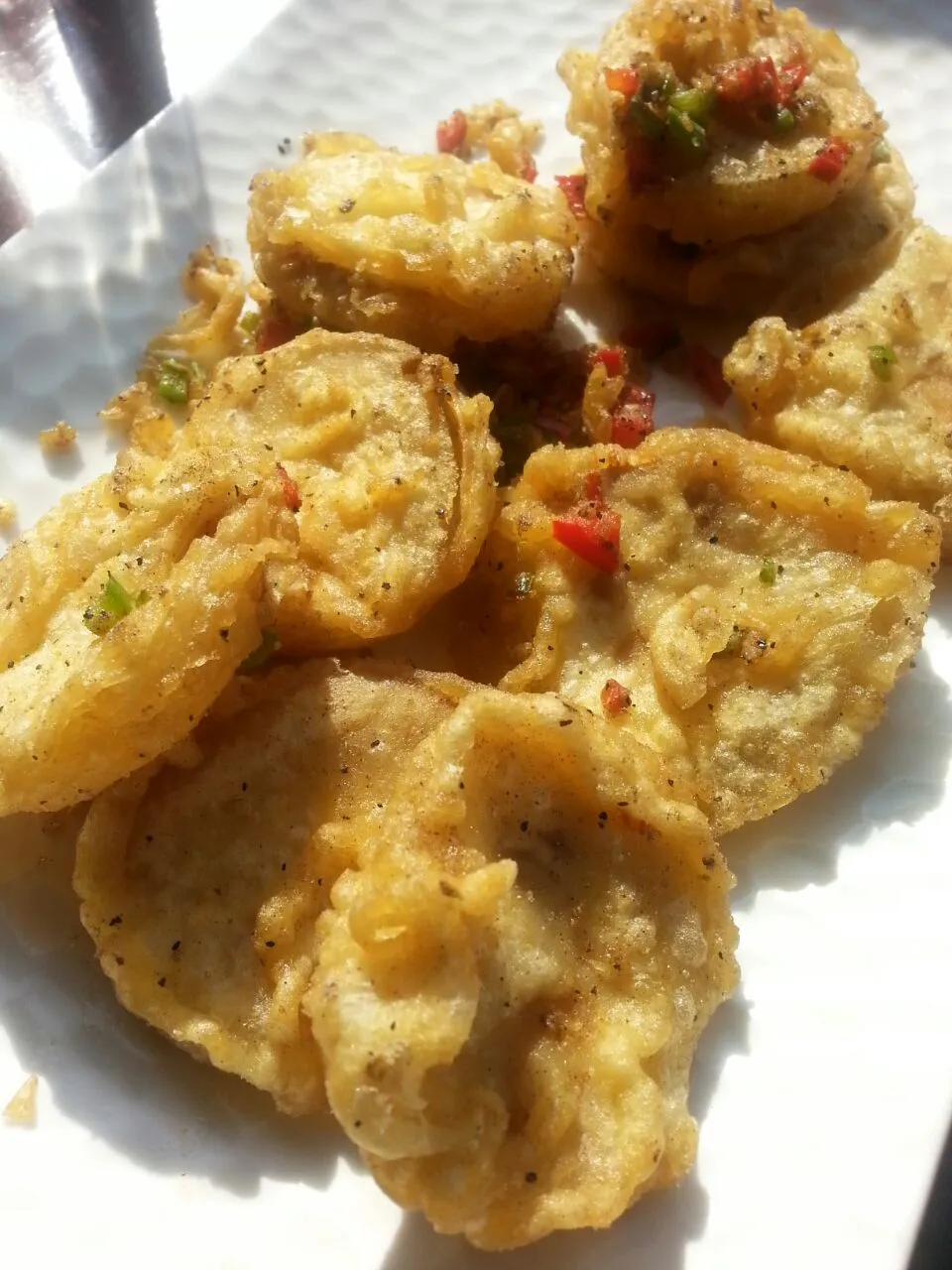 deep fried king oyster mushrooms.|Polly Gelfusoさん