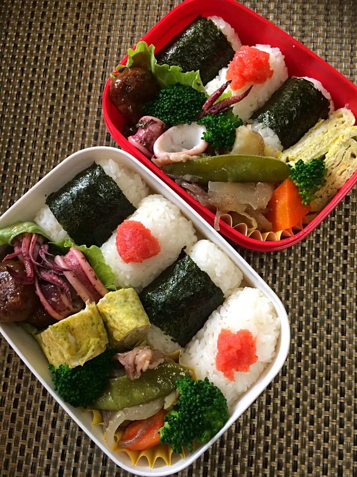 Snapdishの料理写真:母さん&息子のお弁当〜♬*ﾟ|kiyomiさん